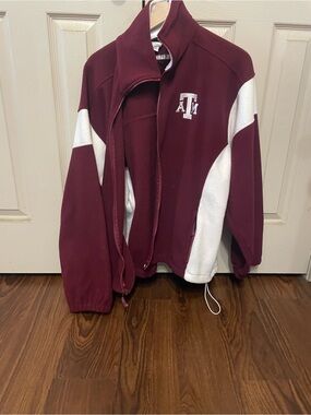 Texas A&M Maroon and White Fleece Jacket